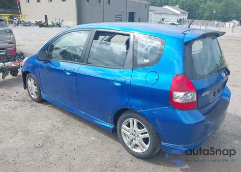 2007 Honda Fit Sport из США, поврежденный, VIN JHMGD38607S050925